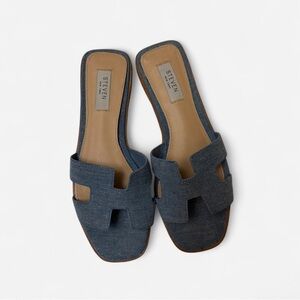 Steve Madden Blue denim sandals size 8.5